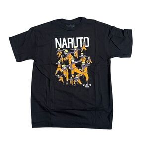 Naruto Shippuden Kids Graphic T-Shirt Black Size Large NWOT Viz Media